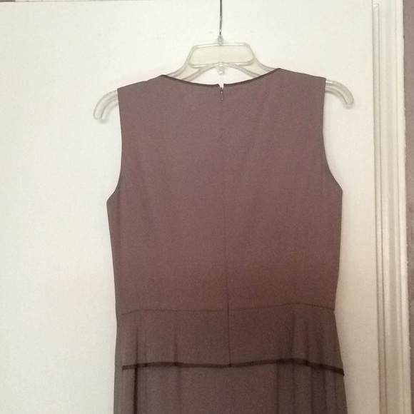 Sheath Style Anne Klein Dress Taupe - Picture 5 of 7